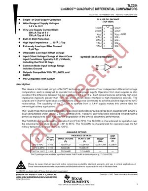 TLC354CDG4 datasheet  